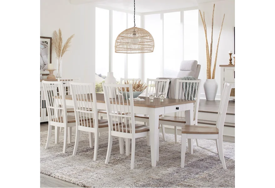Americana Modern 9-Piece Dining Set by Parker House at Fashion Furniture