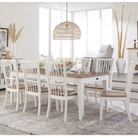9-Piece Two Tone Dining Set