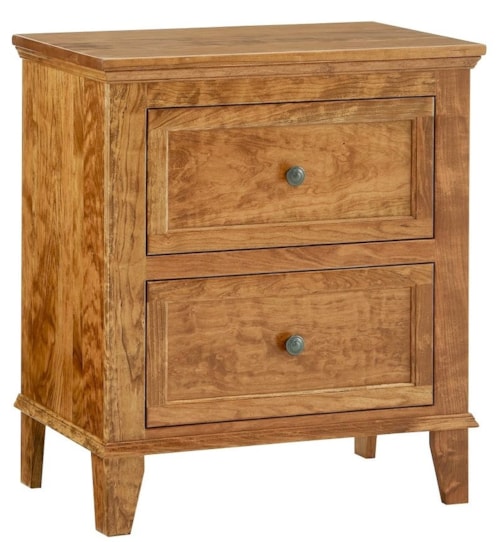 Transitional 2-Drawer Nightstand
