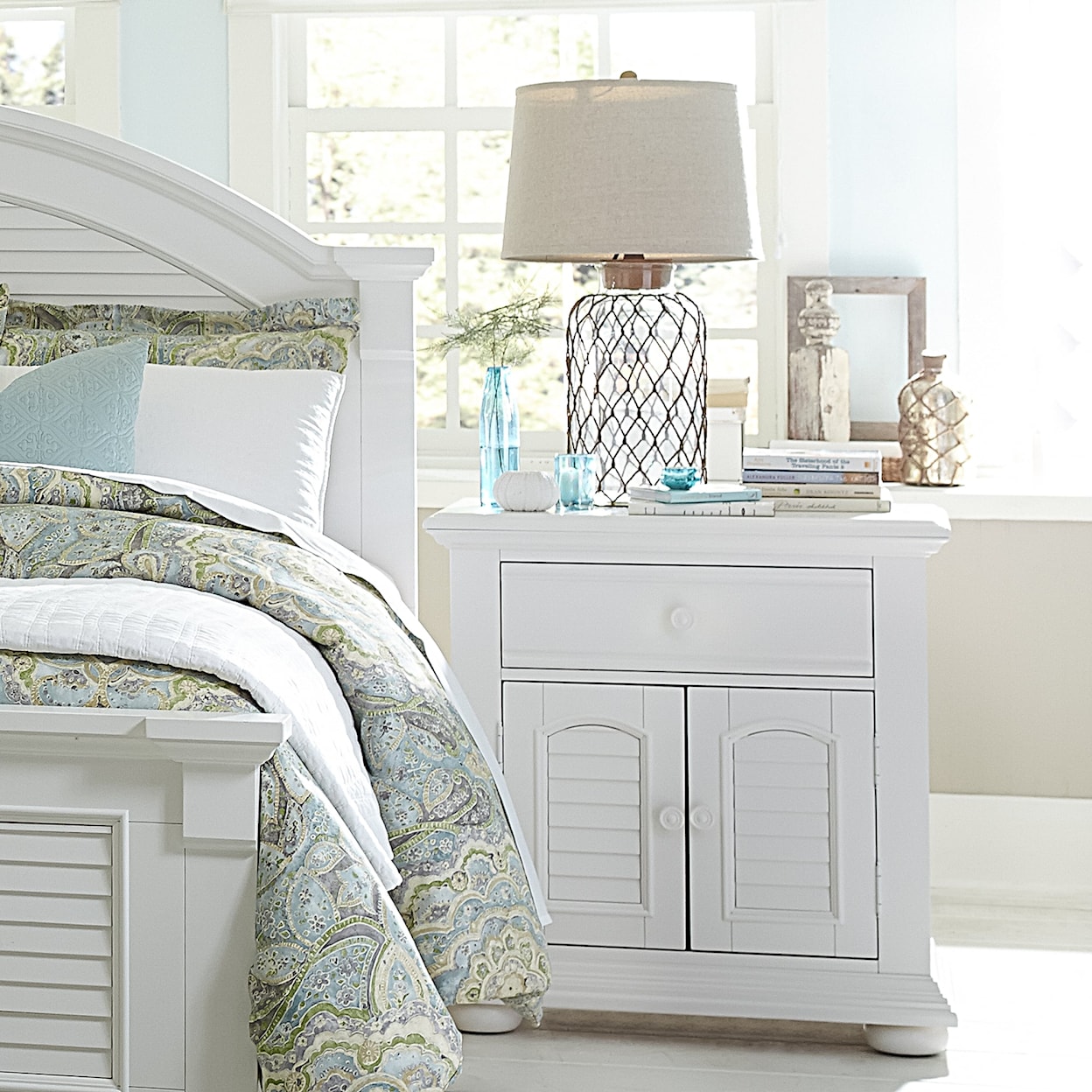 Libby Summer House Single Drawer Nightstand