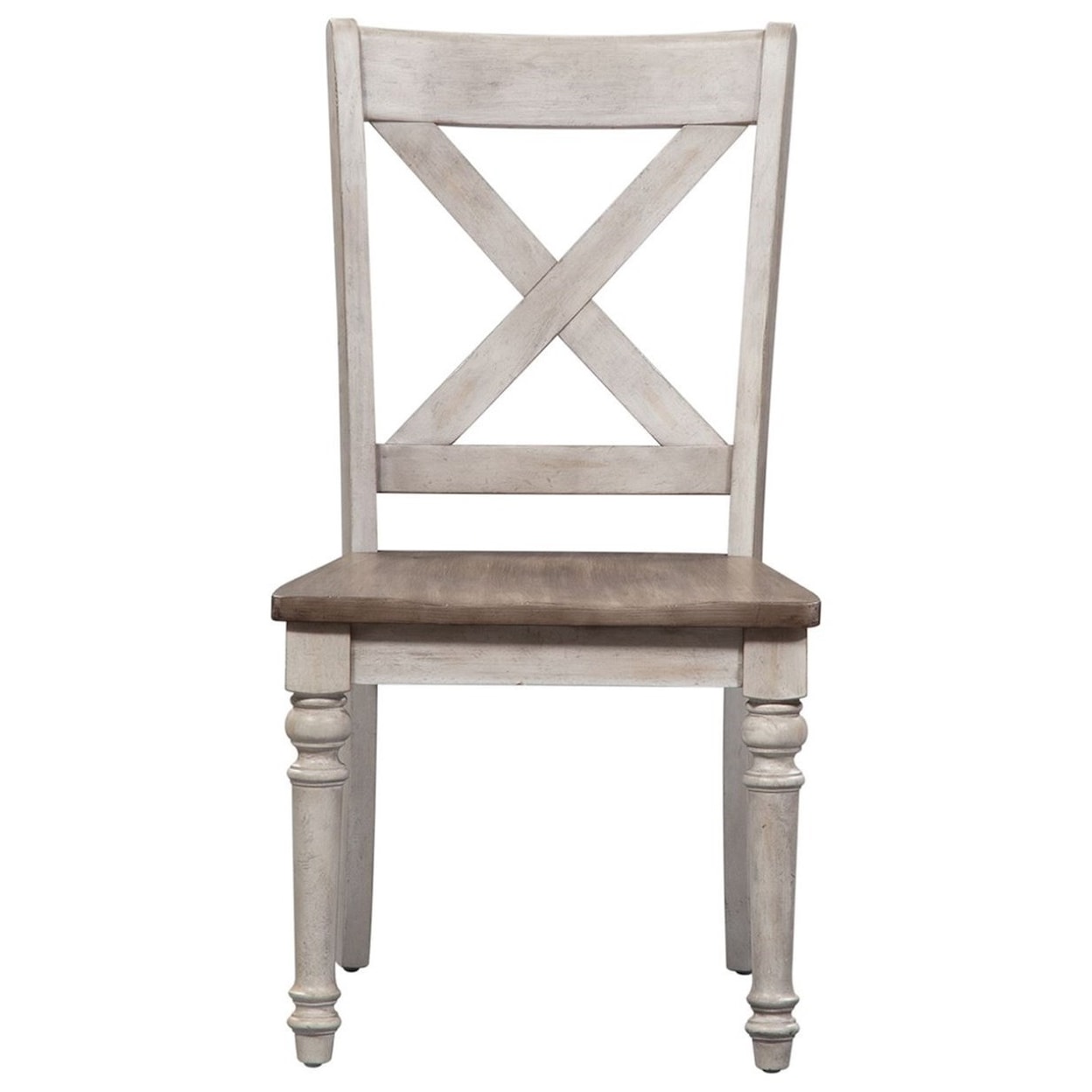 Liberty Furniture Cottage Lane X Back Wood Seat Side Chair (RTA)