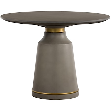 Grey Concrete Round Dining Table