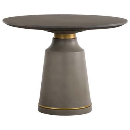 Grey Concrete Round Dining Table
