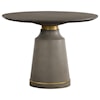 Armen Living Pinni Grey Concrete Round Dining Table