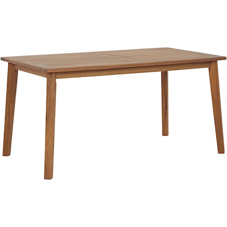 Solid Acacia Wood Outdoor Dining Table