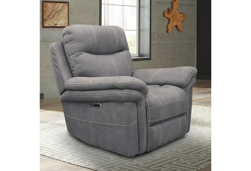 Mason - Carbon Power Recliner by Parker Living at Galleria Furniture, Inc.