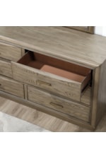 Steve Silver Sonoma Transitional 6-Drawer Dresser with Felt-Lined Top Drawers