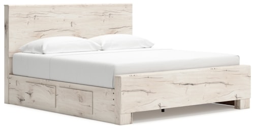 King Panel Bed With Storage