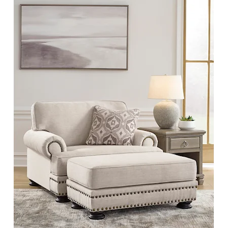 Chair & 1/2 with Accent Ottoman