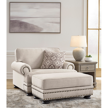 Chair & 1/2 with Accent Ottoman