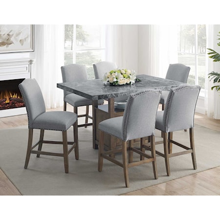 7-Piece Counter-Height Dining Set