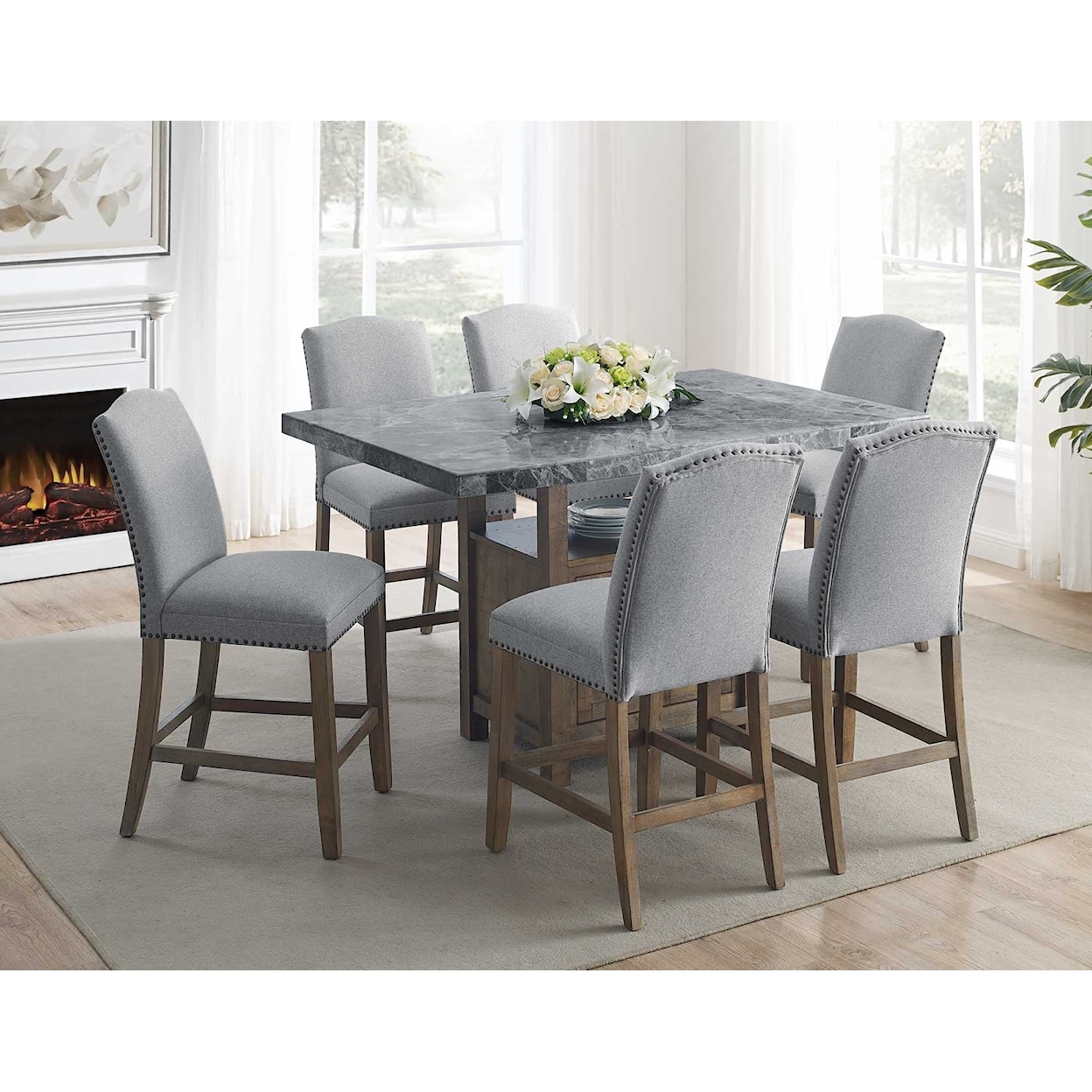 Prime Grayson 7-Piece Counter-Height Dining Set