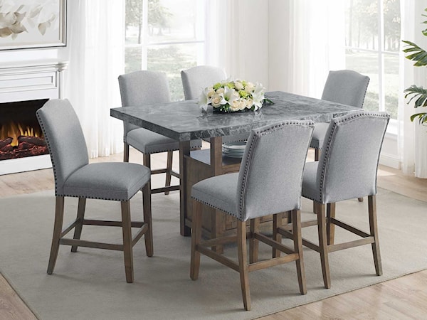 7-Piece Counter-Height Dining Set