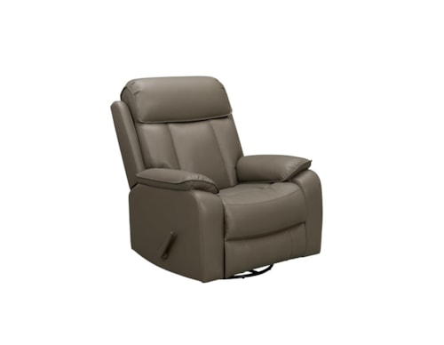 Casual Manual Swivel Glider Recliner with Pillow Arms
