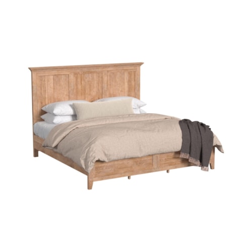 Transitional King Panel Bed