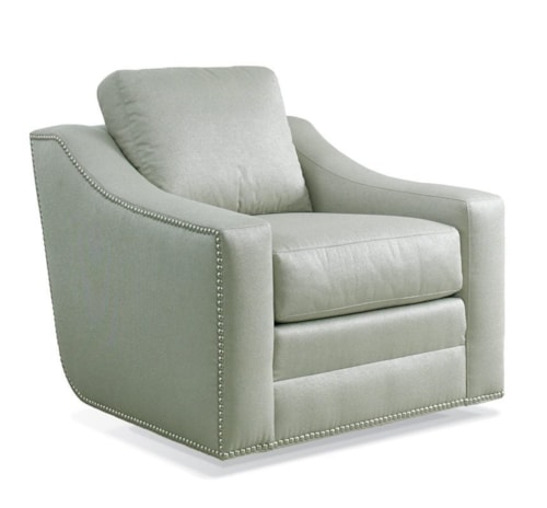 Transitional Swivel Chair