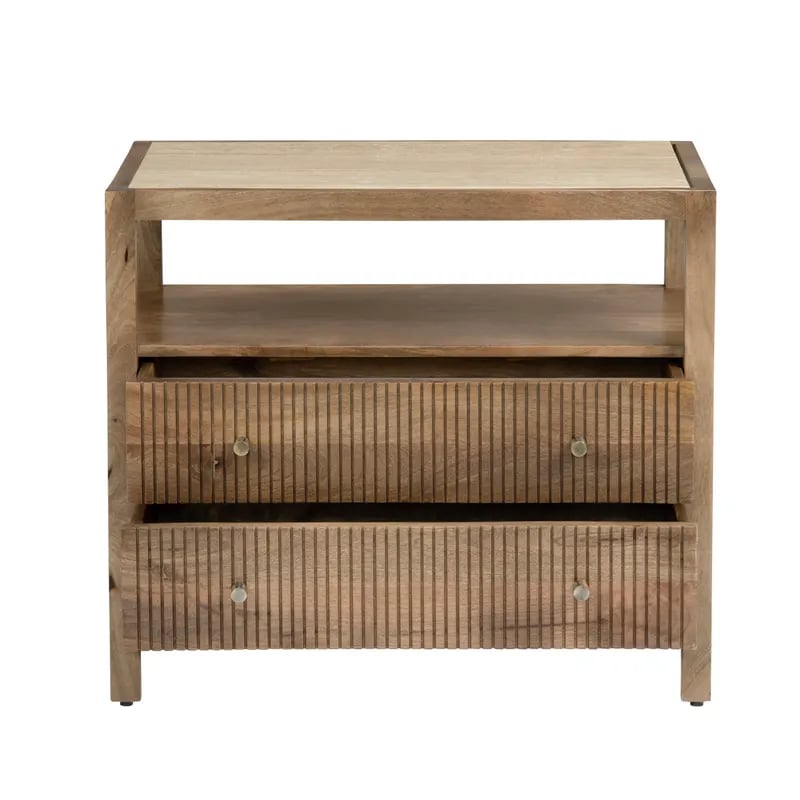 Crestview Collection MASON Mason 2-Drawer Bedside Table