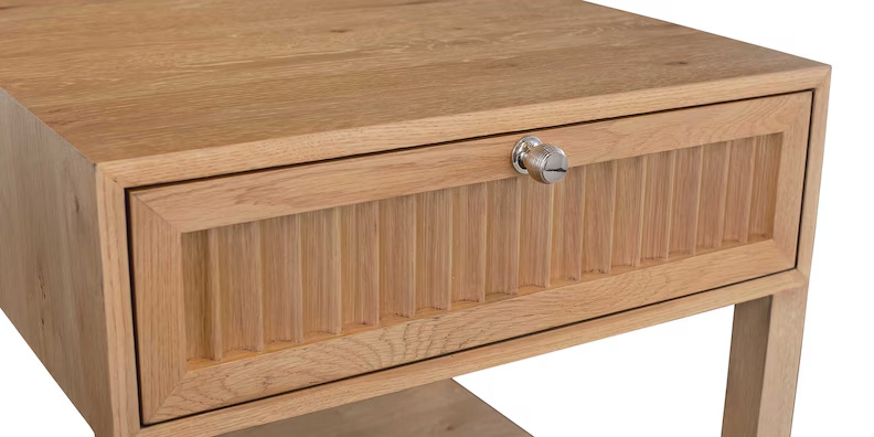 Bassett Newbury Newbury Ribbed Drawer End Table