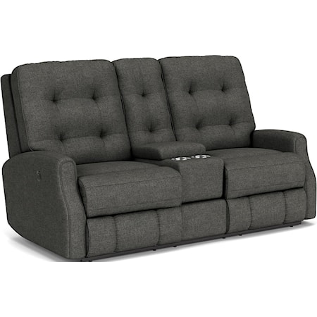 Power Reclining Loveseat with Console