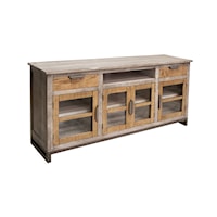Transitional 70" TV Stand with Storage