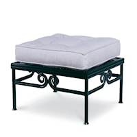 Casual Outdoor Metal Ottoman