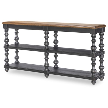 Turned Bobbin Leg Console Table