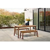 Signature Design by Ashley Janiyah Outdoor Dining Table with 2 Benches