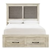 Signature Design by Ashley Baleigh Queen Upholstered Bed w/ Footboard Storage