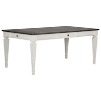 Cottage Rectangular Dining Table with Felt-Lined Drawers