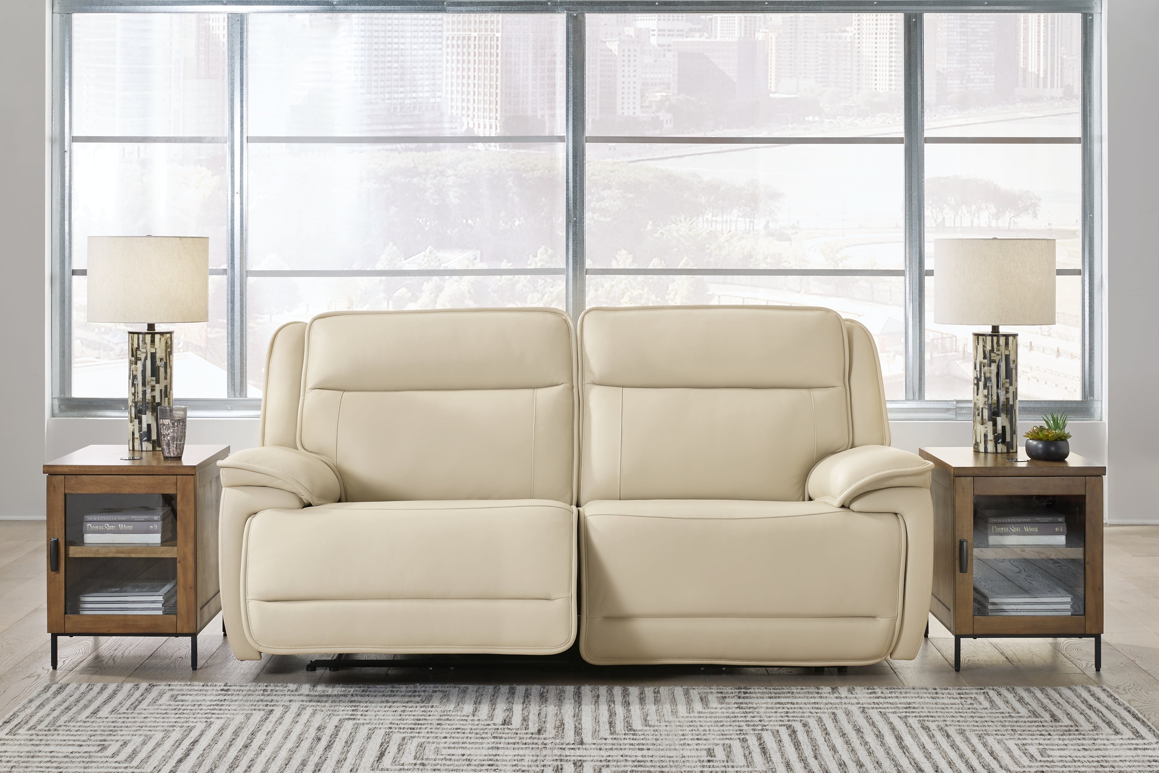Signature Design by Ashley Double Deal 2-Piece Power Reclining Loveseat Sectional