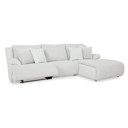 3-Piece Reclining Sectional with Chaise