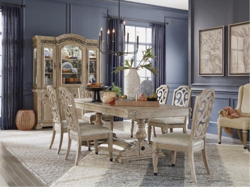 Transitional 7-Piece Dining Set 