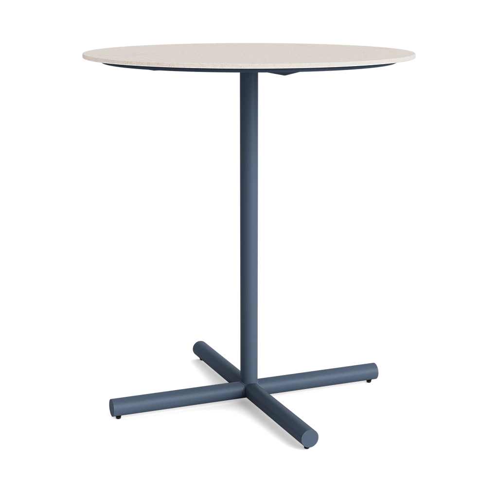 36" Round Stone-Top Bar Table