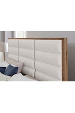 Laurel Mercantile Co. Crafted Oak Transitional Upholstered Queen Panel Bed