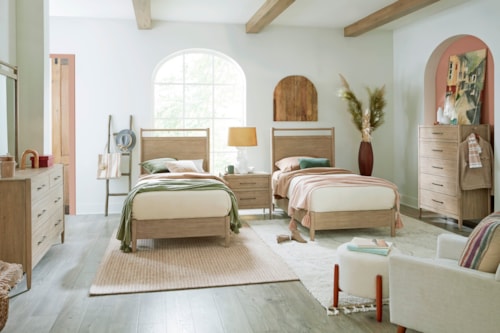 Transitional 6-Piece Twin Bedroom Set