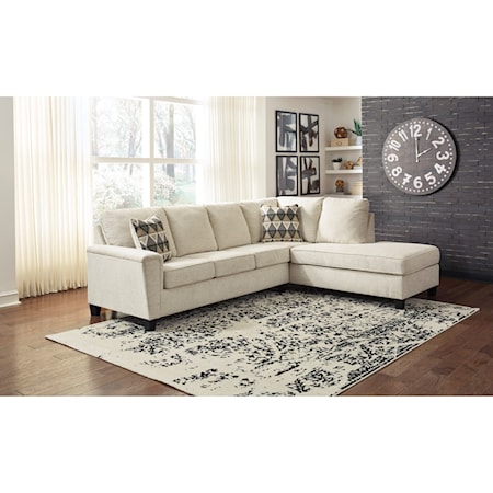 2-Piece Sectional w/ Chaise and Sleeper