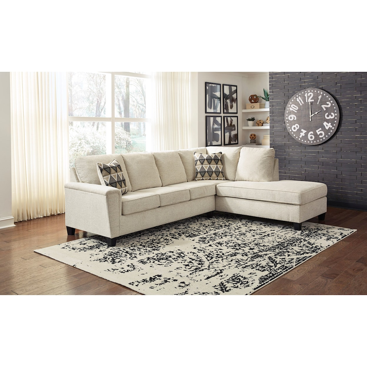 Ashley Furniture Signature Design Abinger 2-Piece Sectional w/ Chaise