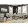 Signature Next-Gen Gaucho Power Reclining Loveseat with Console