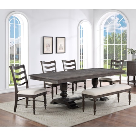 Table & Chair Set with Bench