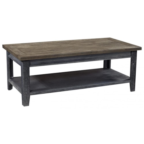 Cocktail Table with Two-Tone Finish