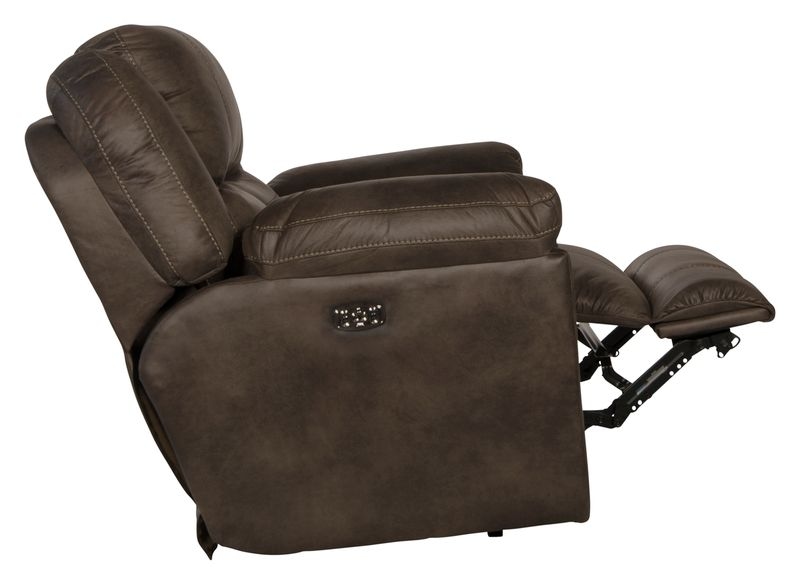 Power Headrest Lay Flat Recliner w/ Lumbar