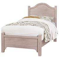 Twin Arch Bed with Low Profile Footboard