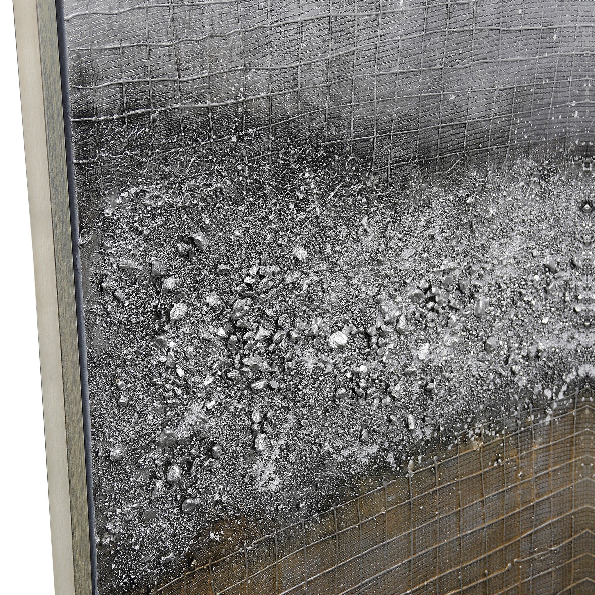 StyleCraft Wall Décor Rock Bed Grid Canvas