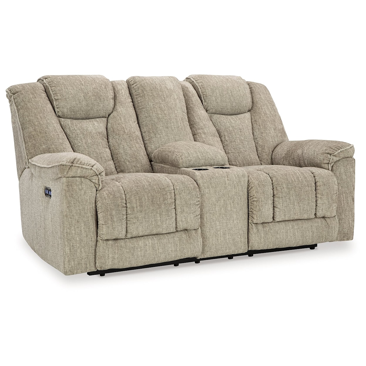 Signature Design by Ashley Hindmarsh Power Reclining Loveseat With Console