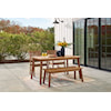 Signature Design by Ashley Janiyah Outdoor Dining Set w/ 2 Chairs & Bench