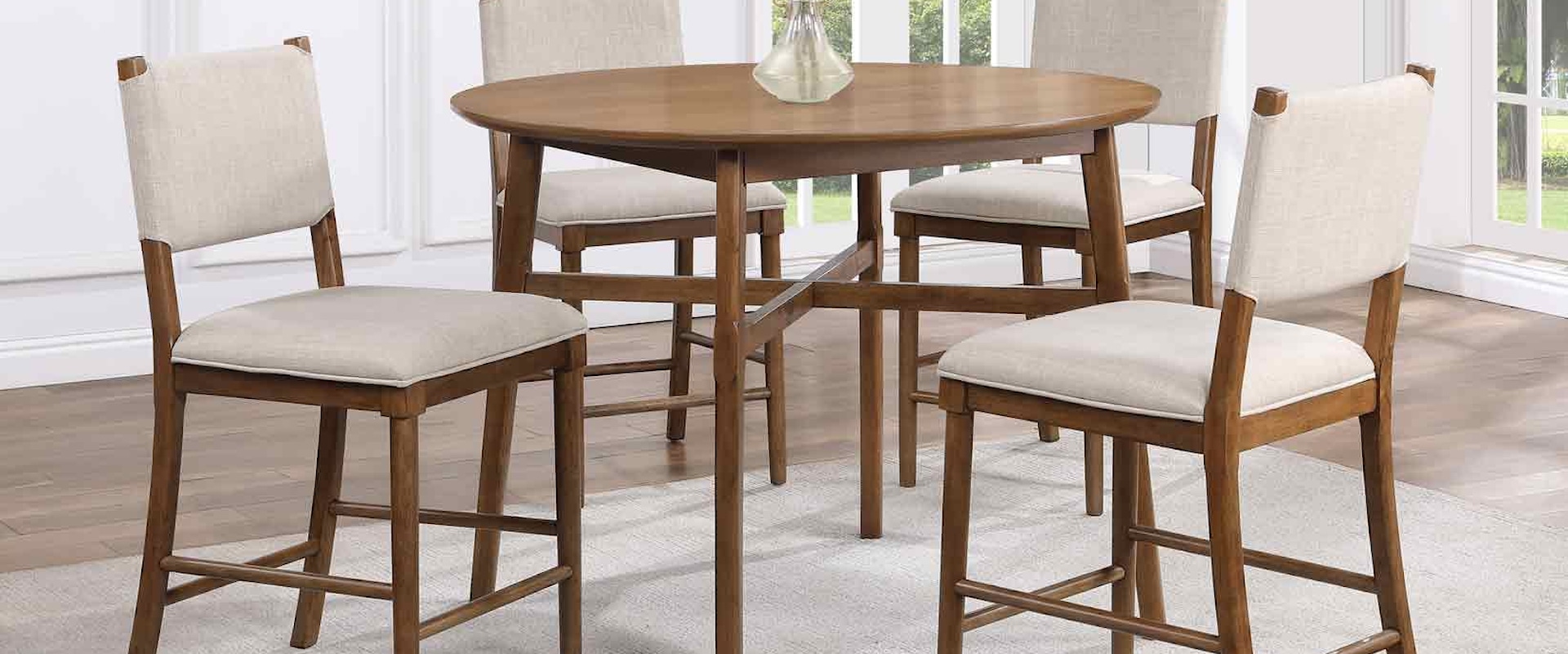 Mid-Century Modern 7-Piece Dining Set