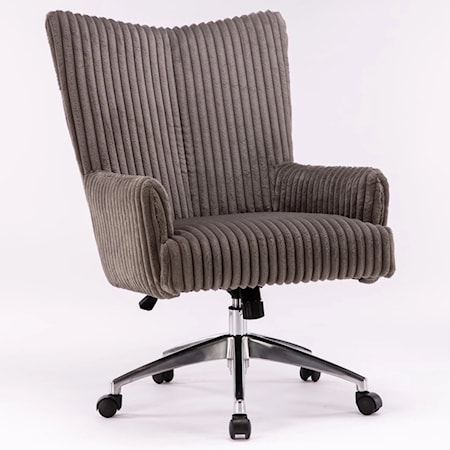Contemporary Grey Fabric Desk Chair