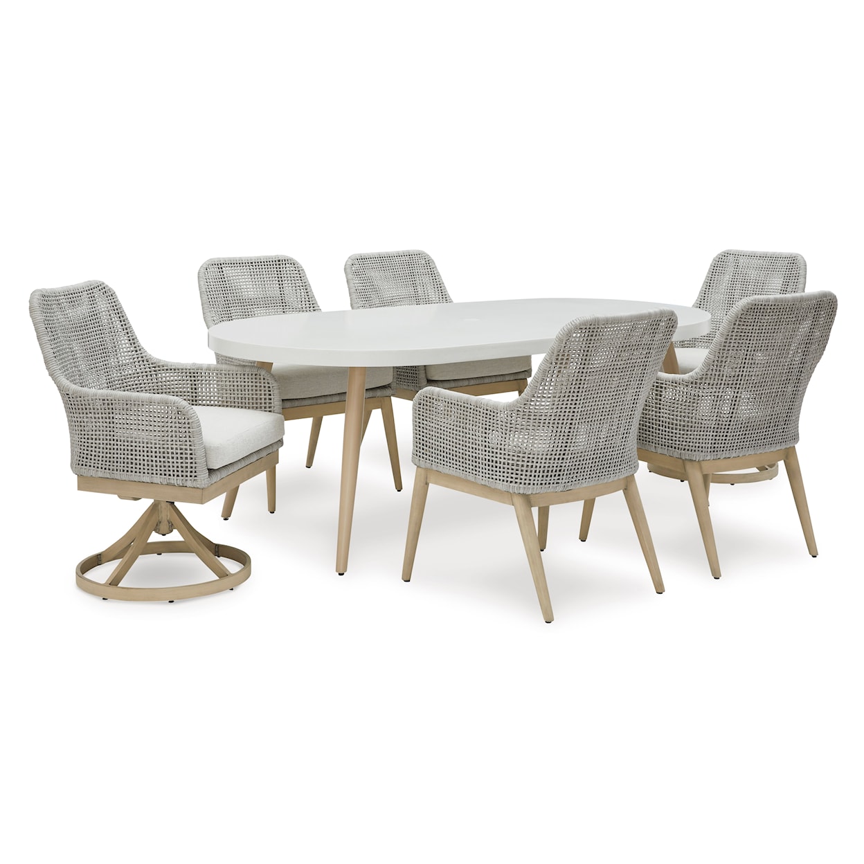 Signature Design by Ashley Seton Creek 7-Piece Outdoor Dining Set