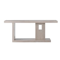 Contemporary Entryway Console Table with Lower Display Storage