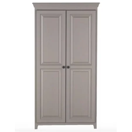 Solid Pine 2 Door Pantry with 4 Adjustable Shelves